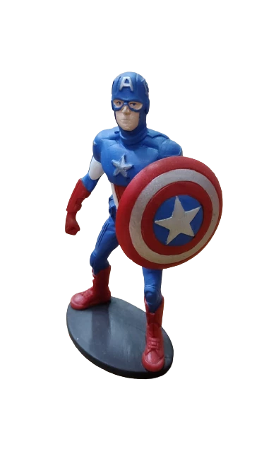 adorno torta resina t2 chico (rsn) capitan america