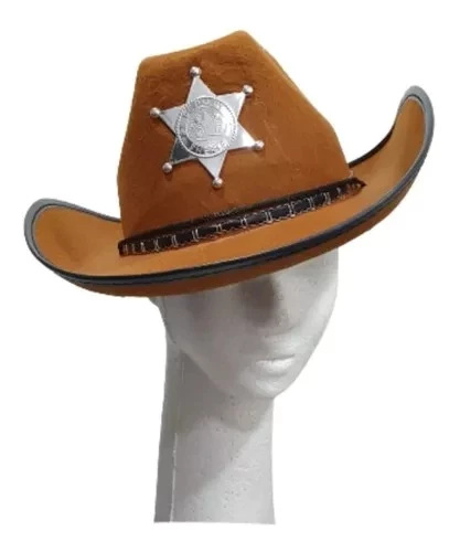 gorro de sheriff- vaquero marron (dimp)