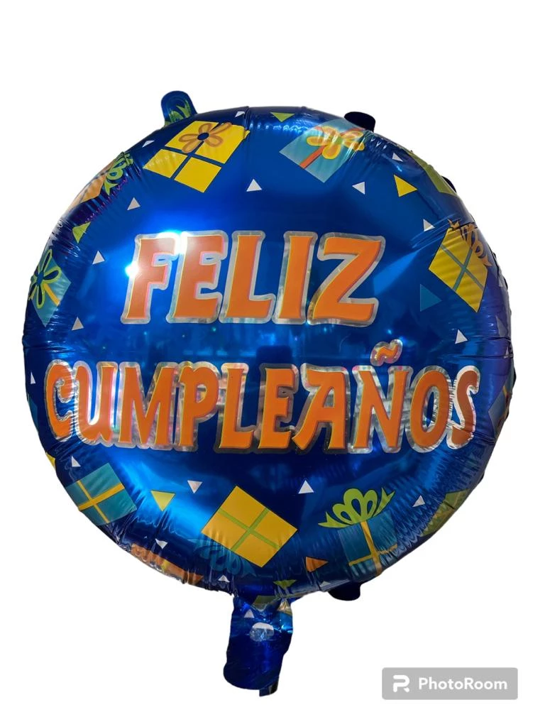 globo esfera (dimp) feliz cumpleanos azul