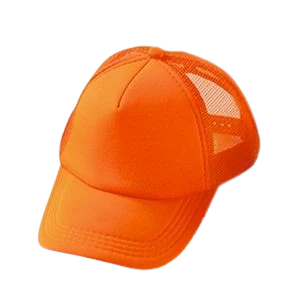 gorro trucker naranja neon (rr)