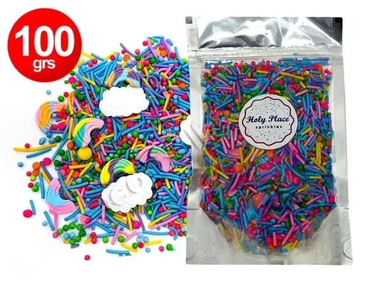 sprinkles decorativos holy place arco iris x100grs (calb)