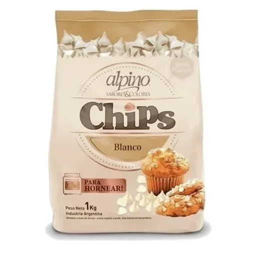 chocolitos (pepitos) chips de chocolate blanco x200grs (chip03a) - lodiser (plat)