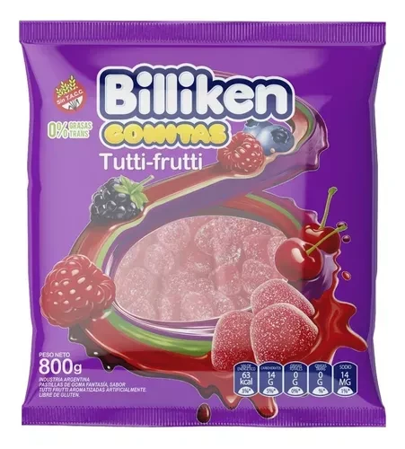 gomita billiken x800grs (ldv-b-gom) tutti-frutti