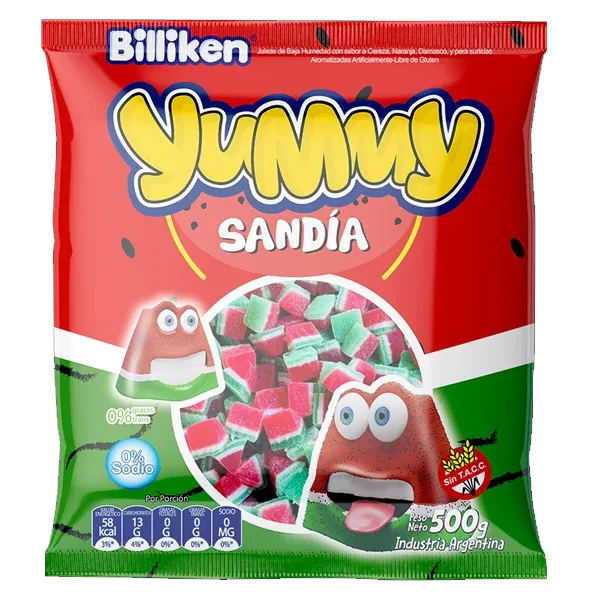 gomita billiken/yummy x500grs (ldv-b-gom) sandia