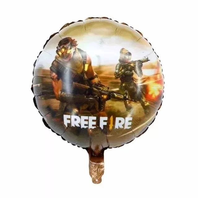 globo mylar 18" suelto forma (qt) free fire