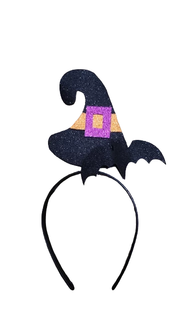 vincha gorro bruja halloween plana (rodpast-vinc)