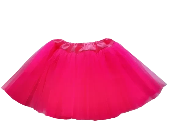 tutu adulto eco (40cm largo) fucsia fluo (cottex)