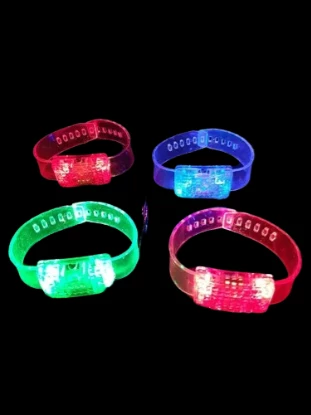 pulsera reloj audioritmica luz led x6u (qt-ya) 