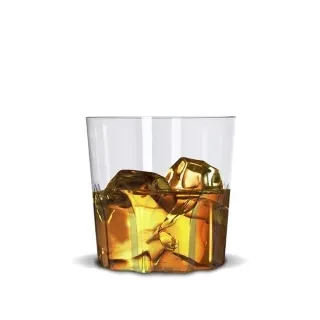 vaso whisky cristal 300 cc. strawplast x12 x 10u (cmv)