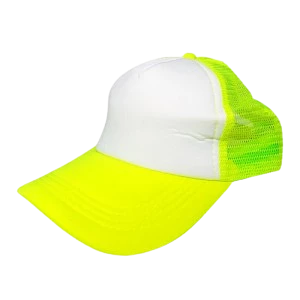 gorro trucker bicolor amarilla fluo (rr)