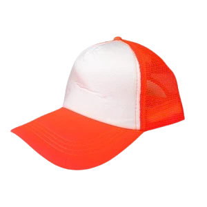 gorro trucker bicolor naranja fluo (rr)