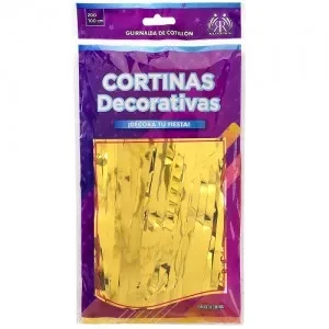 cortina dorada 100x200cm (rr)