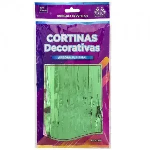 cortina eco verde 100x200cm (rr)