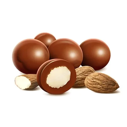 almendras con chocolate de leche x100g - argenfrut (plat)