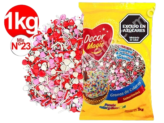 sprinkles decor magic mix corazones rosa-blanco-rojo n23 x1kg (calb)