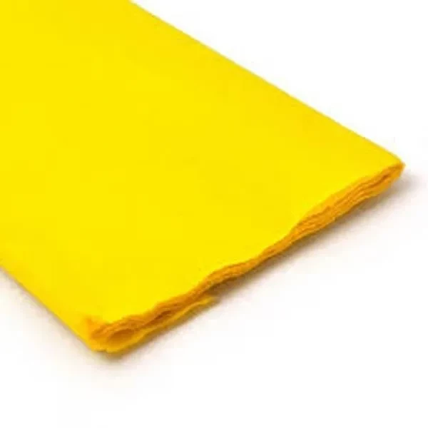 papel crepe amarillo x 10 unidades (rr)