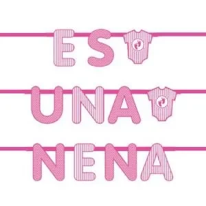 banner *es una nena* 200x21,5x21,5 cm (rr)