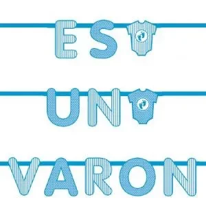 banner *es una varon* 200x21,5x21,5 cm (rr)