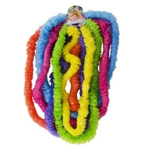 collar hawaiiano plastico (6 collares colores surtidos) (rr)