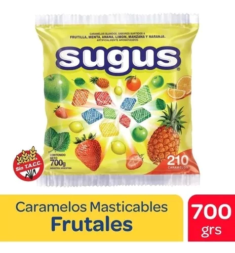 caramelos masticables sugus x700 grs (dvita) 