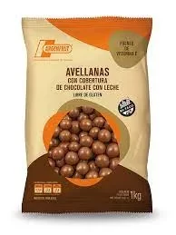 avellanas con chocolate de leche x 1kg - argenfrut (plat)