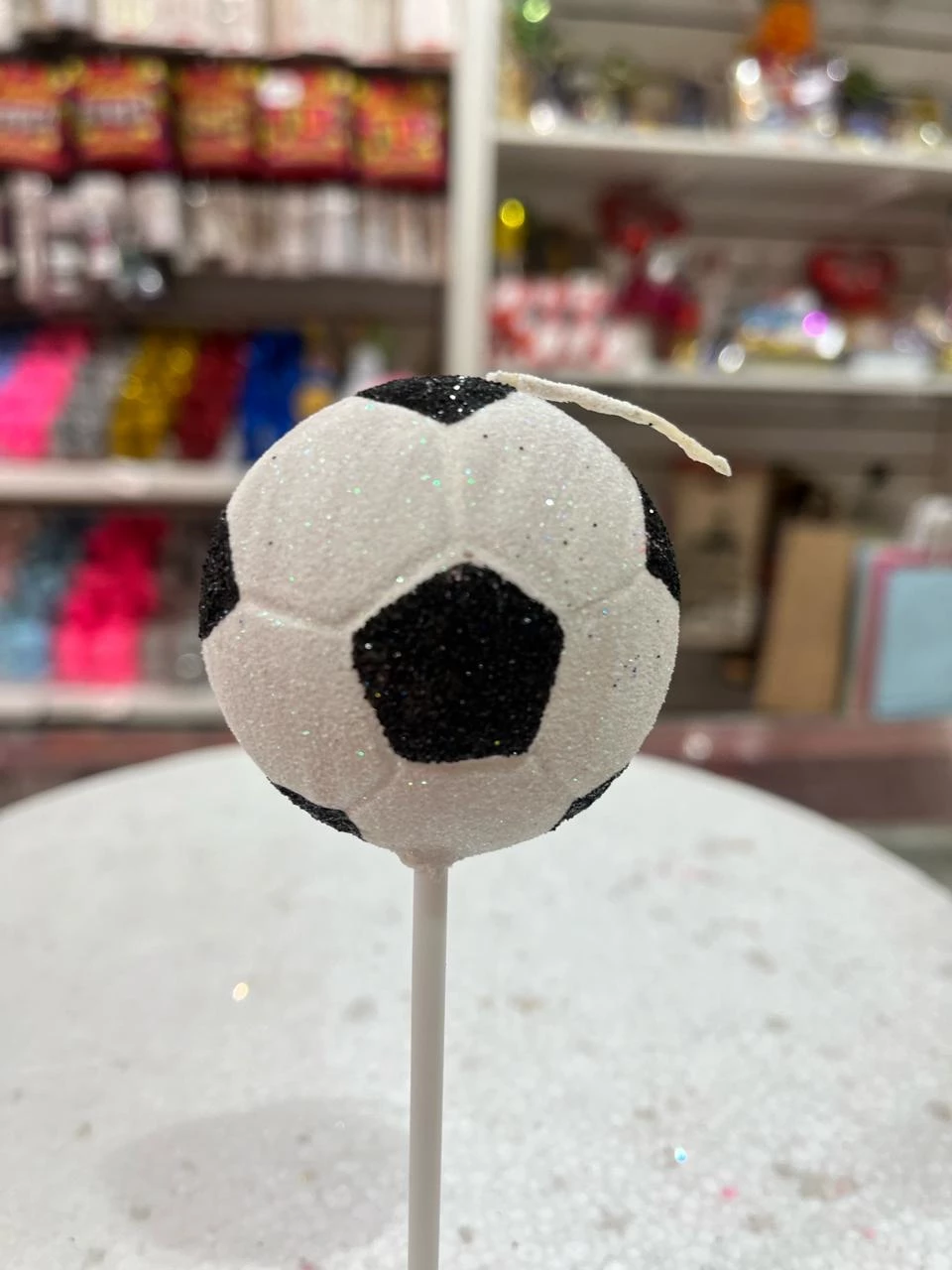 vela con forma (lolita) pelota de futbol