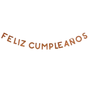 banner *feliz cumpleanos* rosa gold glitter x 220cm (rr)