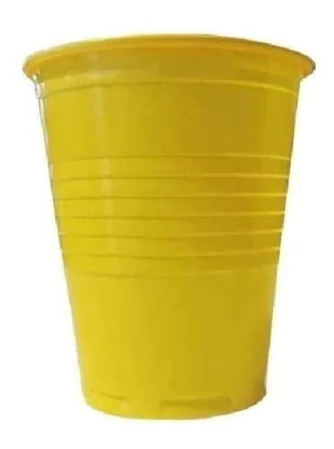 vaso 180cc amarillo x100 bella cup (calb)