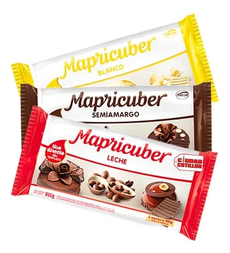 chocolate mapricuber tableta x4.800kg (bulto 6x800grs) (calb)