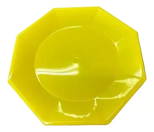 platos octogonal pp 17 eco x10u (cmv) amarillo