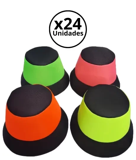 piluso fluo y negro pack x 24u