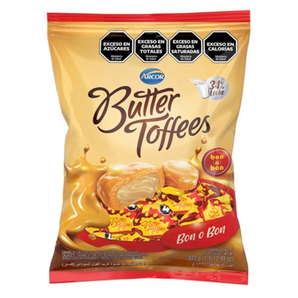 caramelos masticables butter toffes x 722 grs (dvita) bon o bon