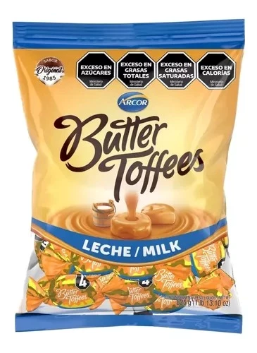 caramelos masticables butter toffes x 722 grs (dvita) dulce de leche