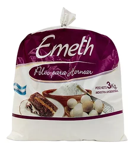 polvo hornear bolsa x 3kg - emeth (plat)