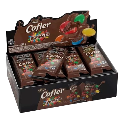 chocolate cofler mini leche con rocklets x18g. x16u. (16) (gmax)