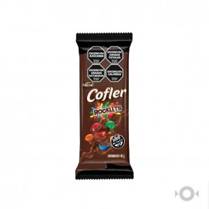 chocolate cofler mini leche con rocklets x18g. x1u. (gmax)