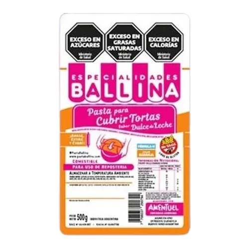 pasta p/cubrir tortas 500grs color naranja -ballina (plat)