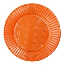 plato descartable p17 liso naranja paq x 24 (pser-def)