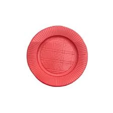 plato descartable p17 liso rojo paq x 24 (pser-def)