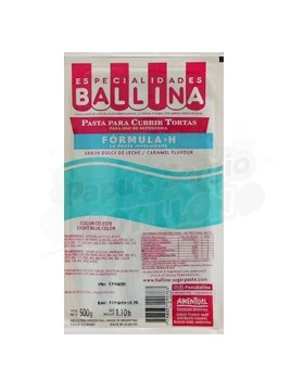 pasta p/ cubrir tortas formula h celeste ballina 010000445 x 500 grs caja x 20 (pser-def)