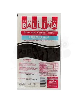 pasta p/ cubrir tortas formula h negro ballina 010000450 x 500 grs (pser-def)