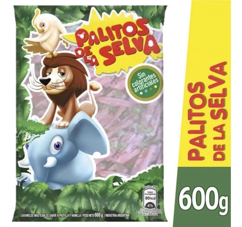 caramelos palitos de la selva x600g. (12) (gmax-def)