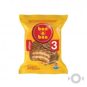 alfajor bon o bon 3 negro 60g. xu. (21) (gmax-def)