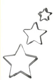 cortante galletitas metal set x 3 estrellas 5 4 2 cm - cm (low-def)