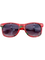 anteojo tipo rayban cuadrille rojo x 12u - cs0709 (low-def)