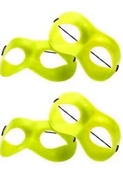 antifaz plastico rigido fluo con elastico amarillo x 12u - 12vfluo (low-def)