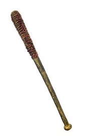 bate de beisbol halloween tipo madera con sangre y alambre 60cm dorado - yw14-020-1 (low-def)