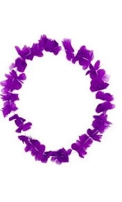 collar de flores doble de tela x12u violeta - yw13013 (low-def)