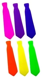 corbata plastica fluo x12u colores surtidos - yj0599 (low-def)