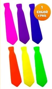 corbata plastica fluo x12u colores surtidos (1 color x paq) - y518-co816 (low-def)